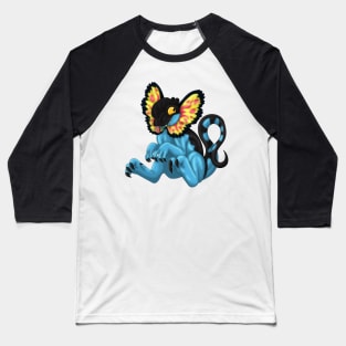 Dilophosaurus: Blue Baseball T-Shirt